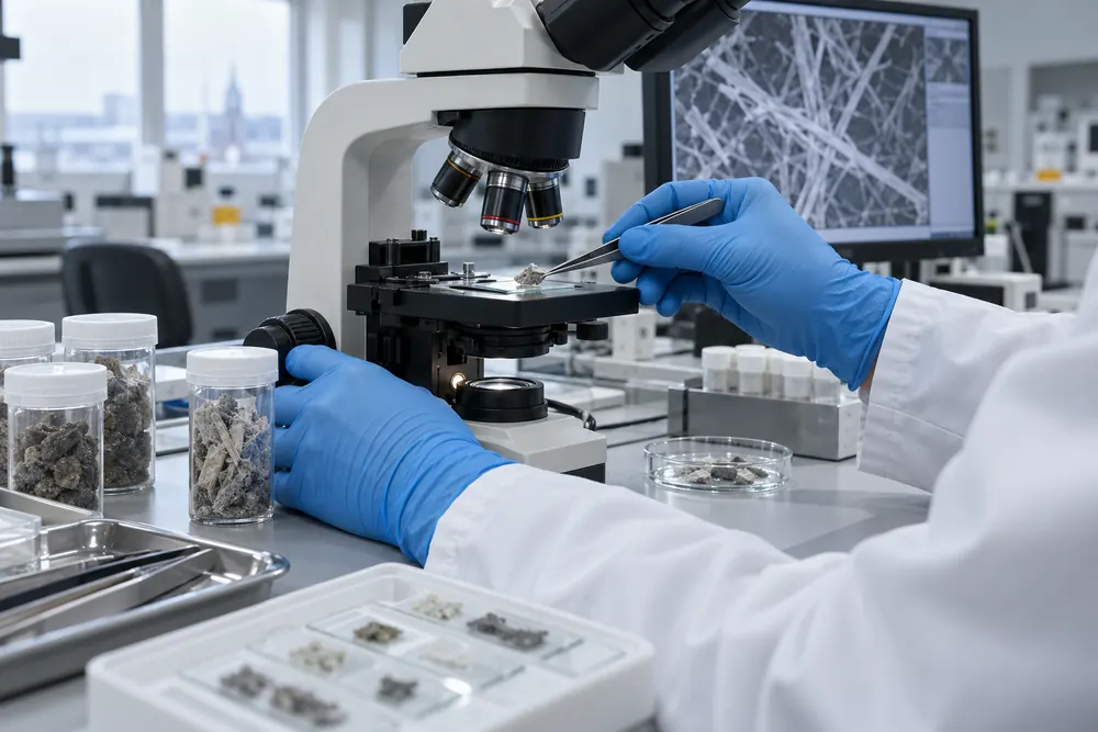 Asbestos Testing setting in a UK property